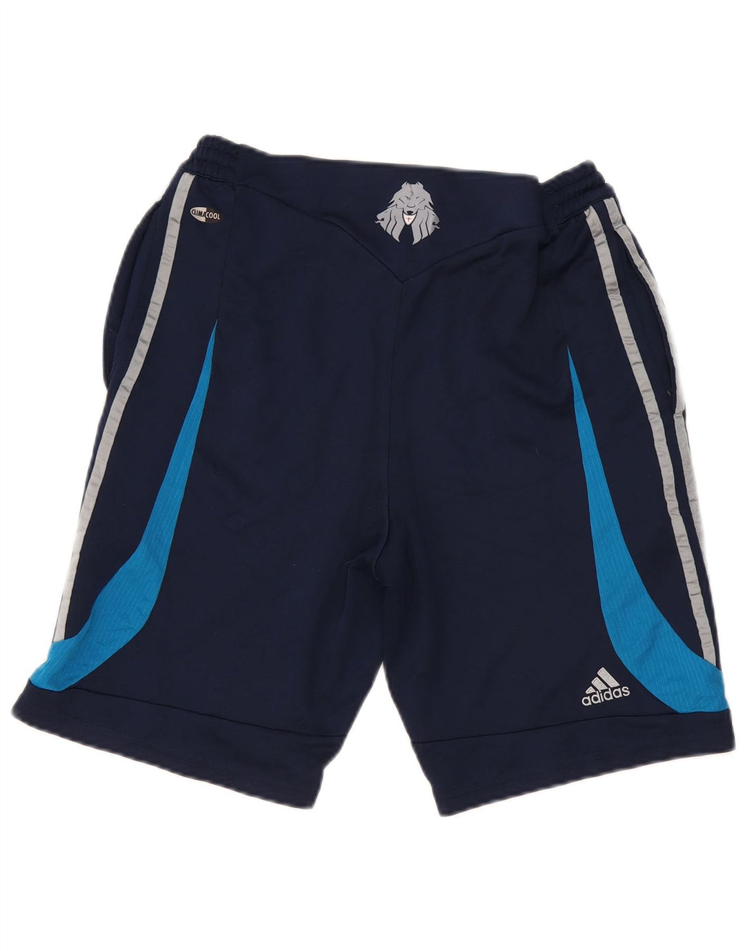 Pantaloncini sportivi Adidas Predator da uomo, poliestere color block medio blu navy