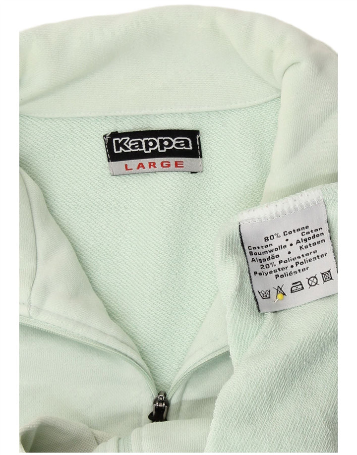 Giacca da tuta da donna Kappa UK 14 Large Verde Cotone