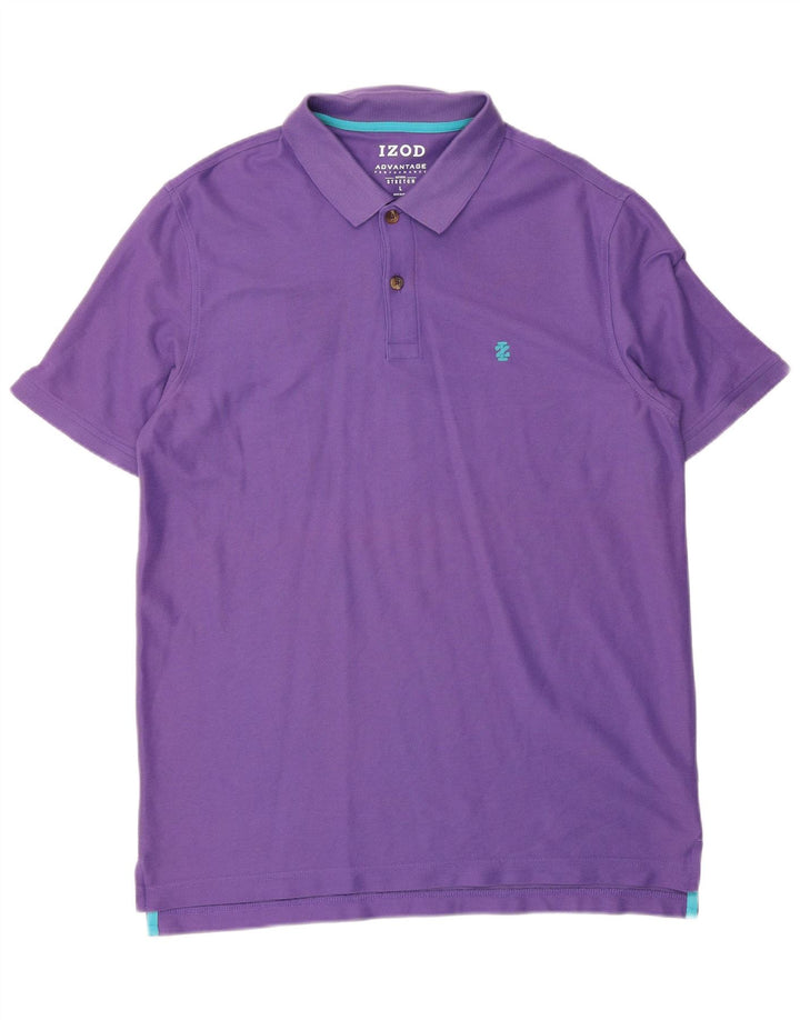 Polo da uomo Izod grande in cotone viola