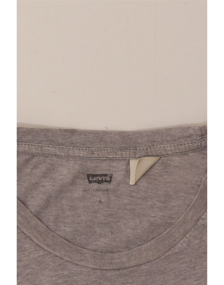 T-shirt grafica da uomo Levi's Top grande grigio screziato