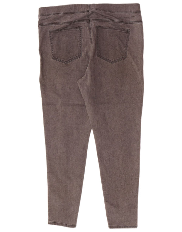 Jeans Jegging corti da donna Marks & Spencer UK 16 Large W34 L25 Cotone grigio