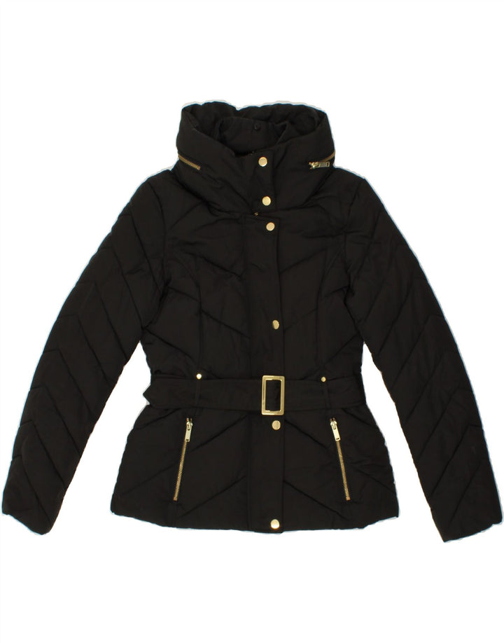 OASIS Womens Padded Jacket UK 10 Small Black Polyester Vintage Oasis and Second-Hand Oasis from Messina Hembry 