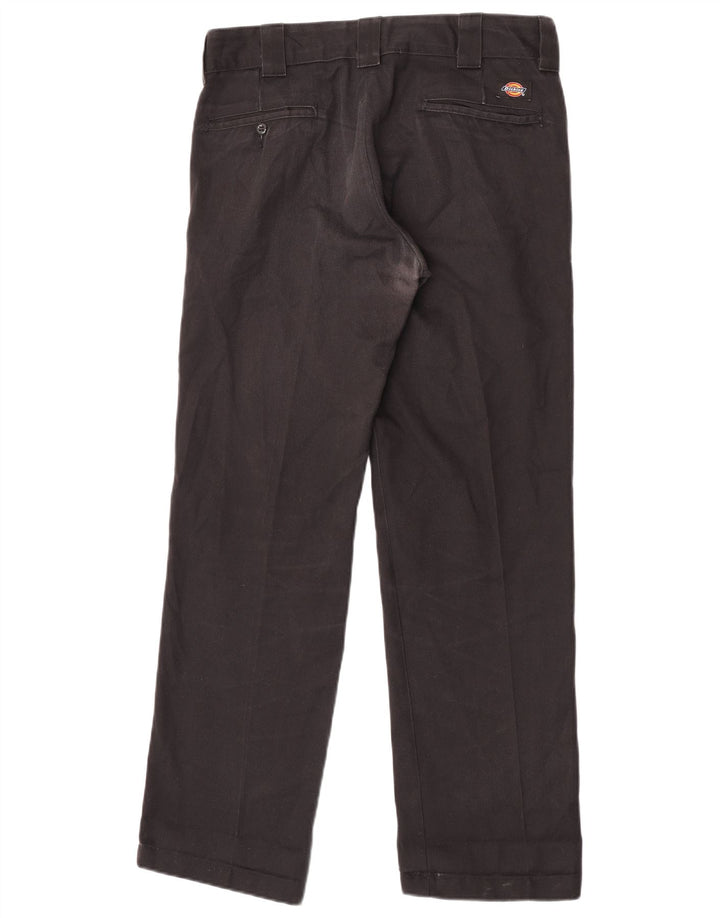 Pantaloni chino dritti slim da uomo Dickies W32 L32 poliestere nero