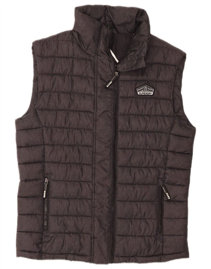 Gilet imbottito da uomo Superdry UK 38 medio blu navy poliestere