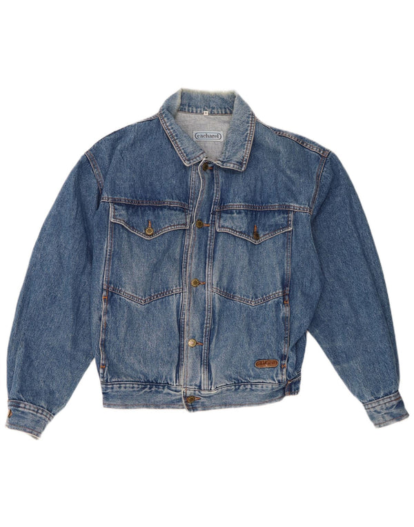 Giacca di jeans da uomo Cacharel UK 36 piccolo cotone blu