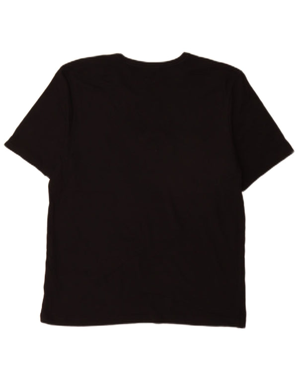 T-shirt da donna Hugo Boss Top grande in cotone nero