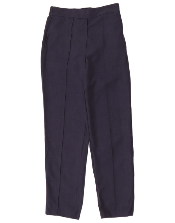 Pantaloni casual da donna Marks & Spencer UK 8 piccoli W26 L29 blu navy