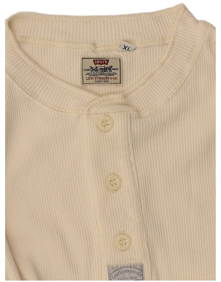 T-shirt da donna LEVI'S UK 18 XL bianco sporco