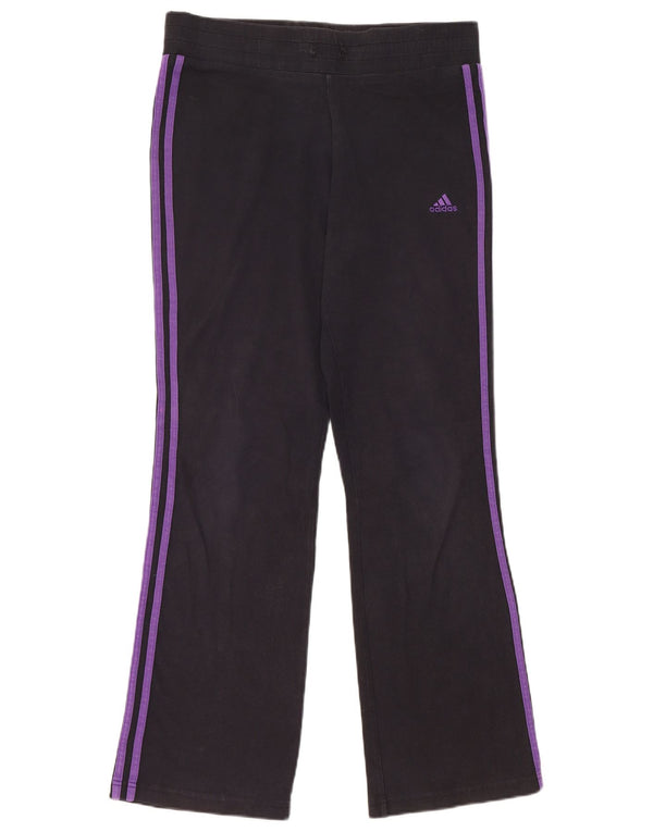 Pantaloni della tuta da donna Adidas UK 12 medio cotone blu navy