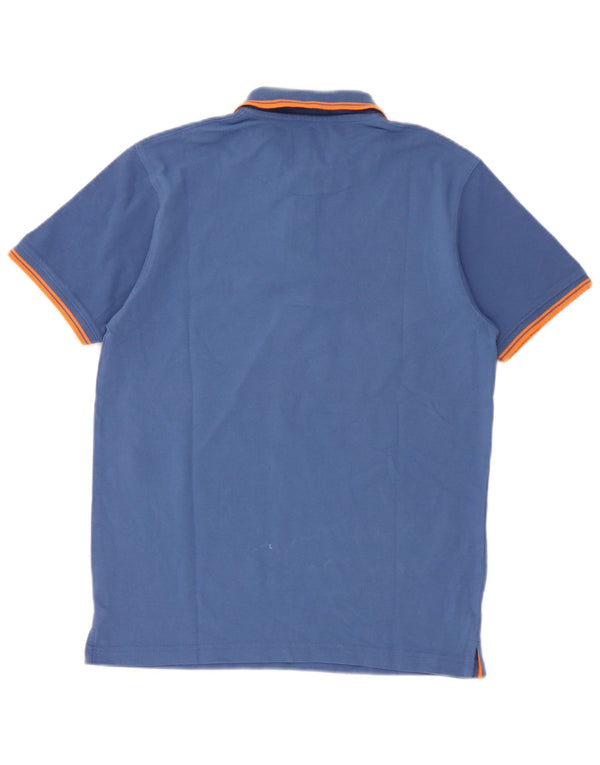 Polo da uomo Avirex in cotone blu medio