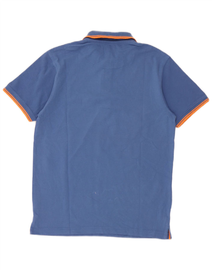 Polo da uomo Avirex in cotone blu medio