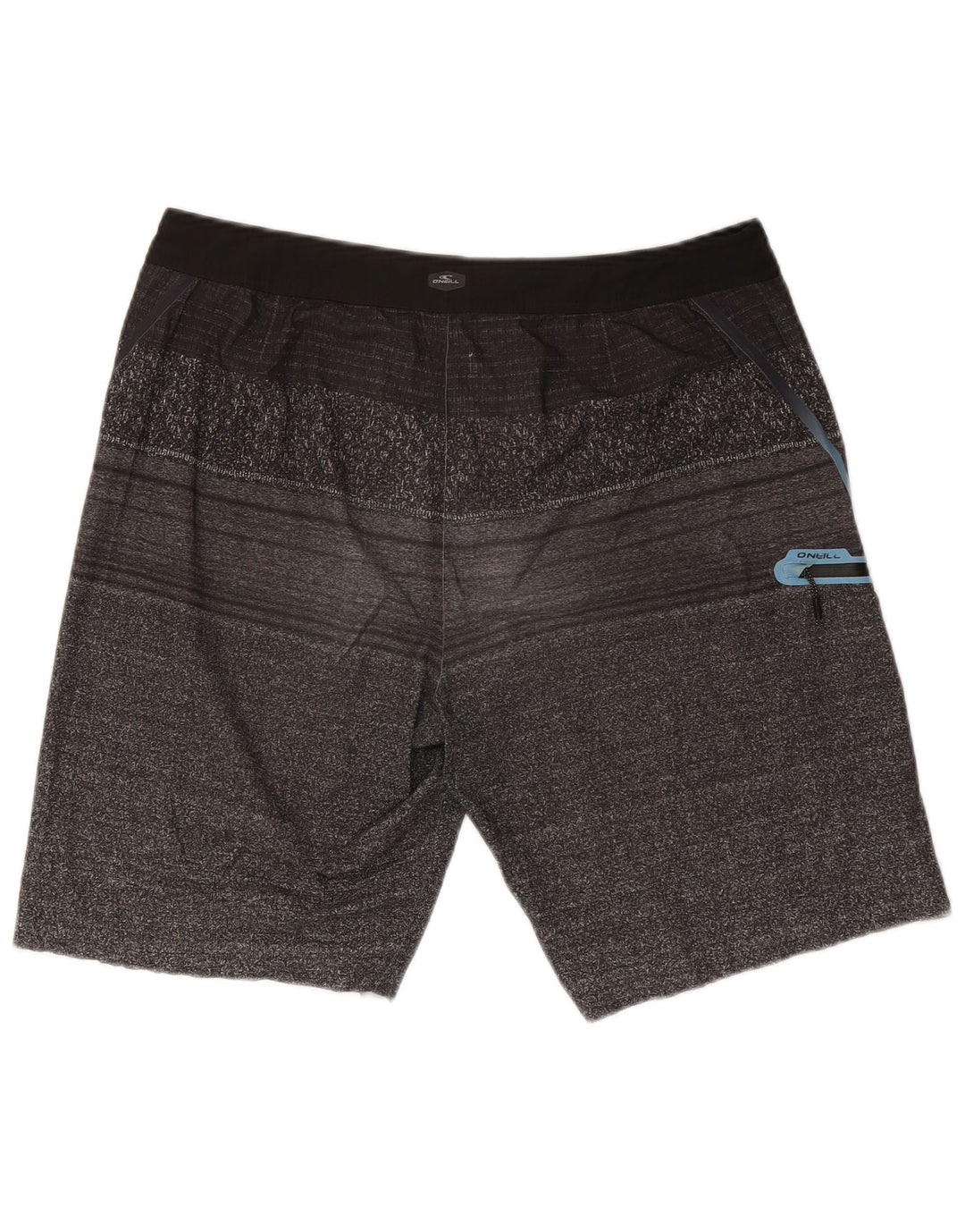 Pantaloncini da bagno da uomo O'Neill in viscosa a righe grigie grandi