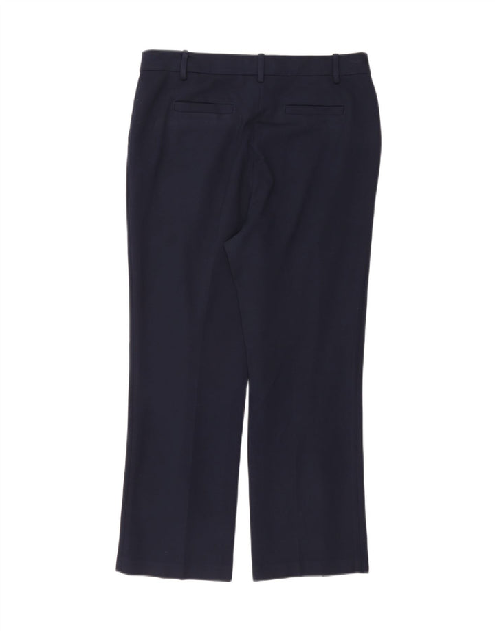 Pantaloni chino da donna Tory Burch US 12 Large W30 L27 viscosa blu navy