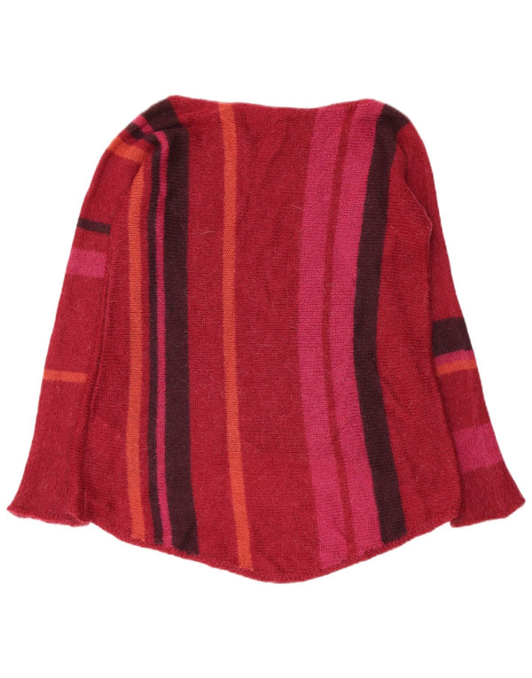 Maglione da donna con scollo a barca Benetton UK 6 XS a righe multicolore