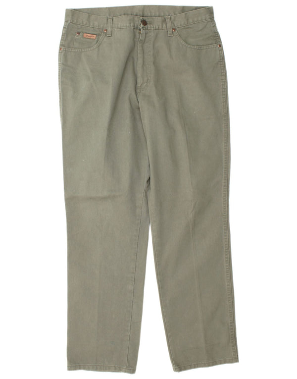 Pantaloni casual dritti da uomo Wrangler Ohio W36 L32 cotone verde