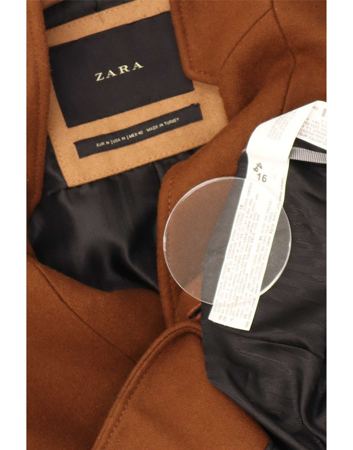 Cappotto da uomo Zara UK 38 Lana beige medio