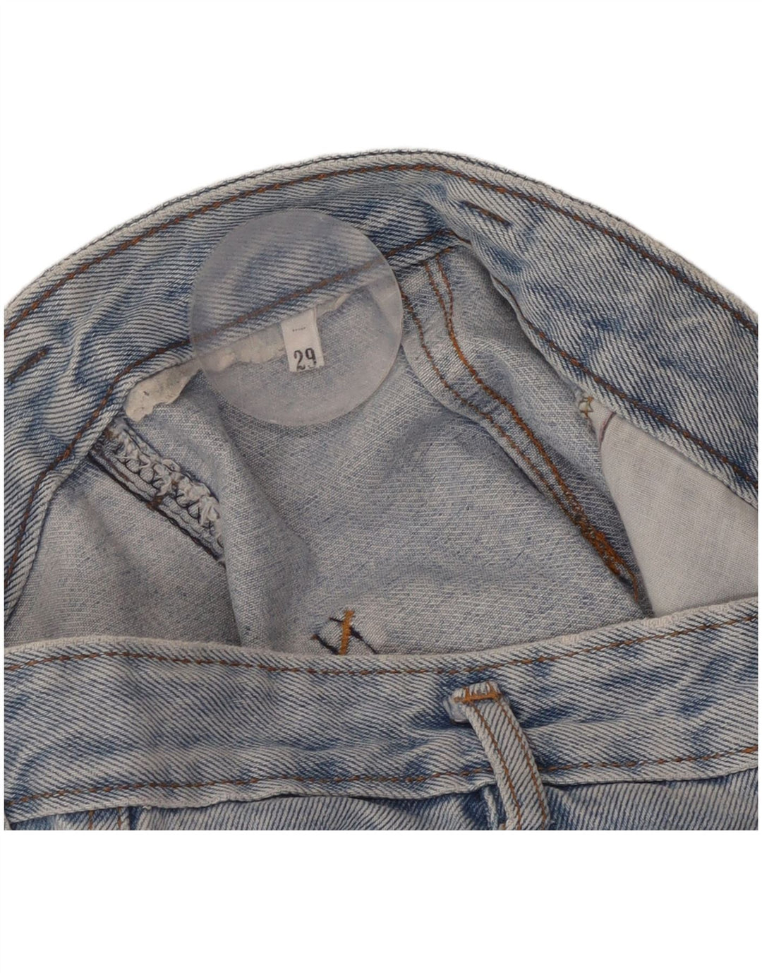 Jeans affusolati a vita alta da donna VINTAGE W29 L27 Blu