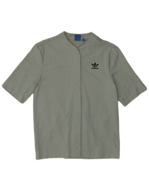 Top in maglia a maniche corte da donna Adidas UK 8 Small in cotone verde