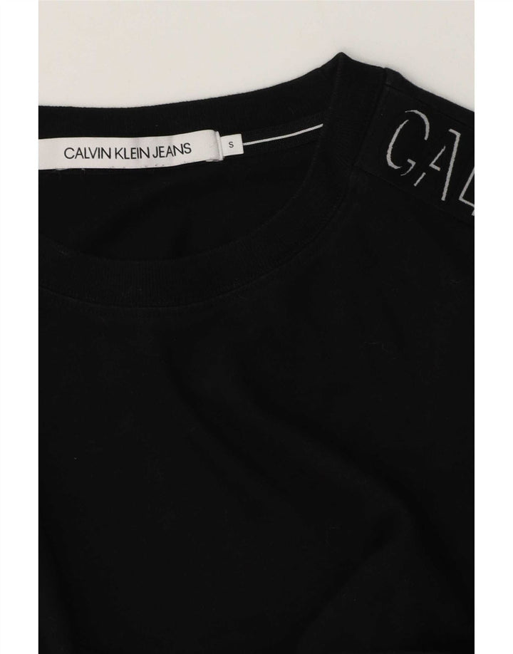 Maglietta grafica da uomo Calvin Klein Jeans Top piccola nera