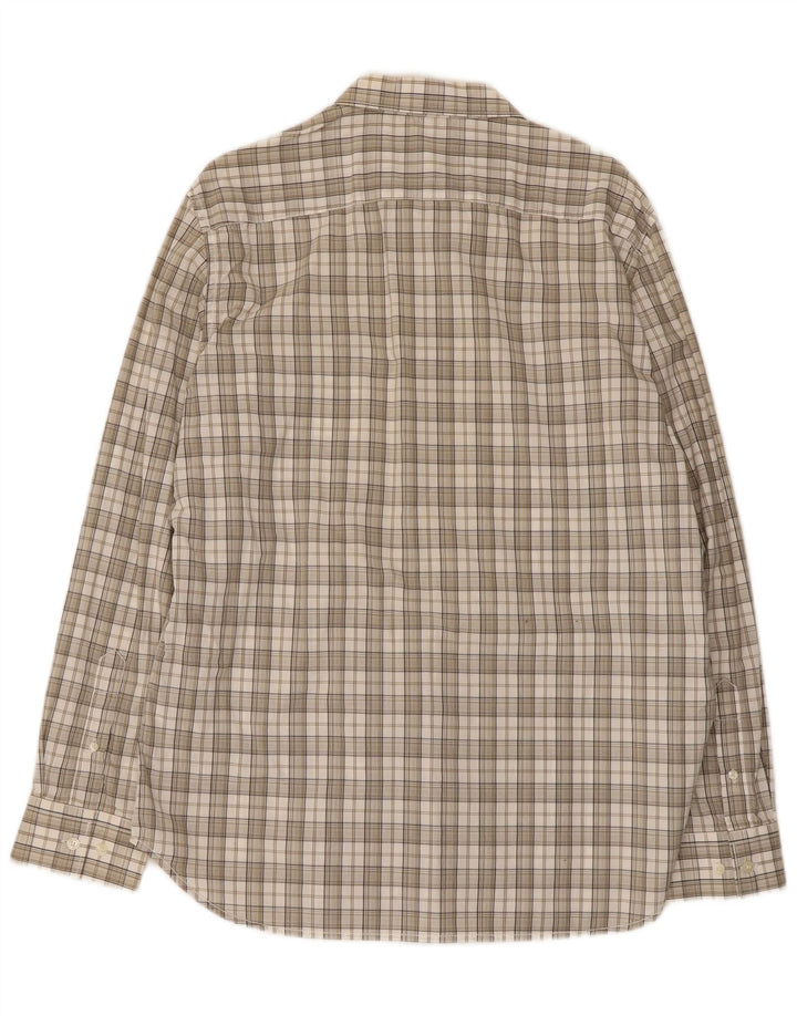 Camicia da uomo French Connection grande cotone a quadri beige
