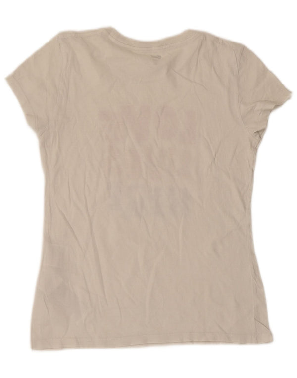 T-shirt grafica da donna Levi's Top UK 8 Small in cotone bianco