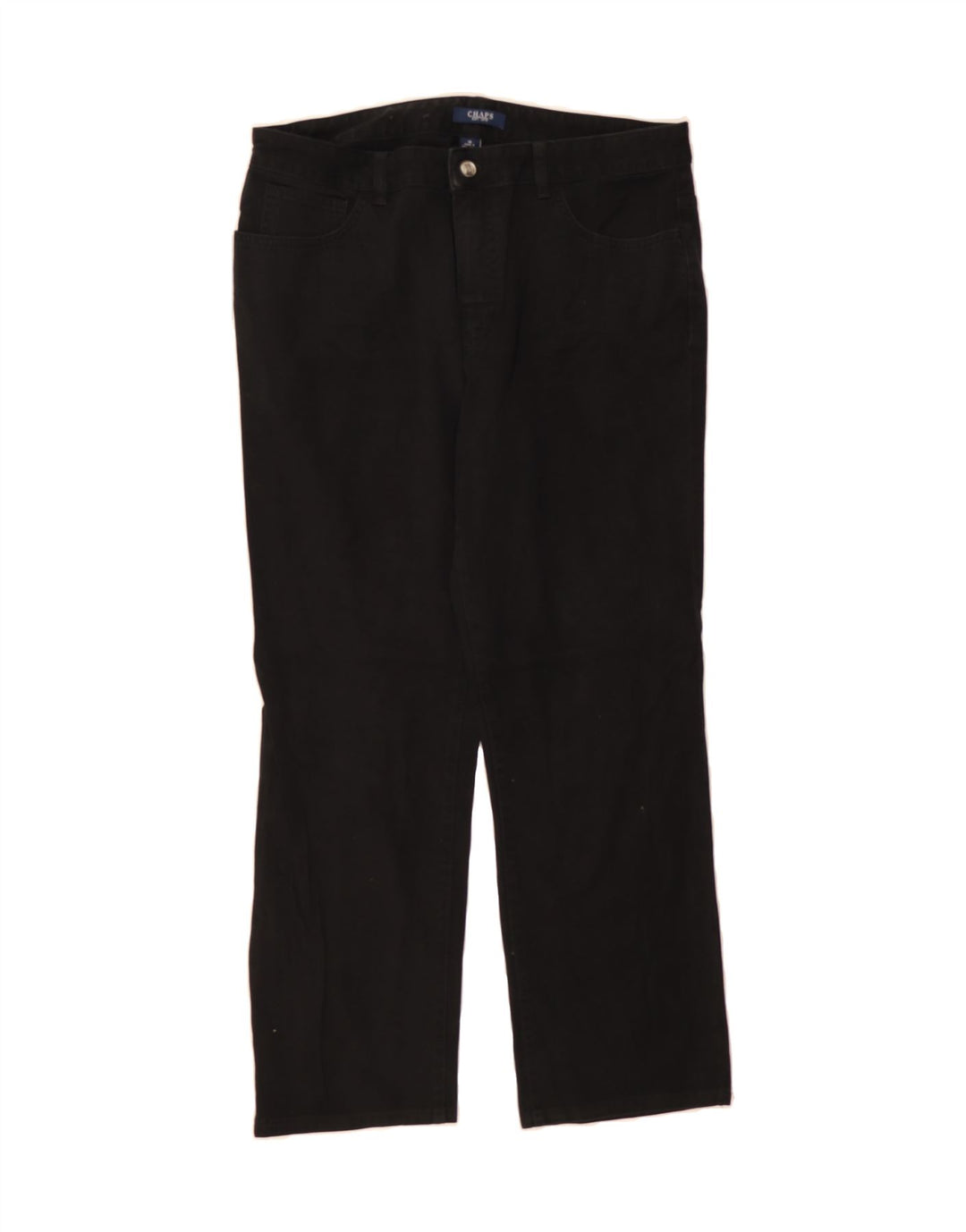 CHAPS Womens Straight Jeans US 12 Large W34 L28 Black Cotton Vintage Chaps and Second-Hand Chaps from Messina Hembry 