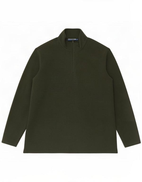 Mountain Warehouse Maglione in pile da uomo con zip e collo XL Khaki