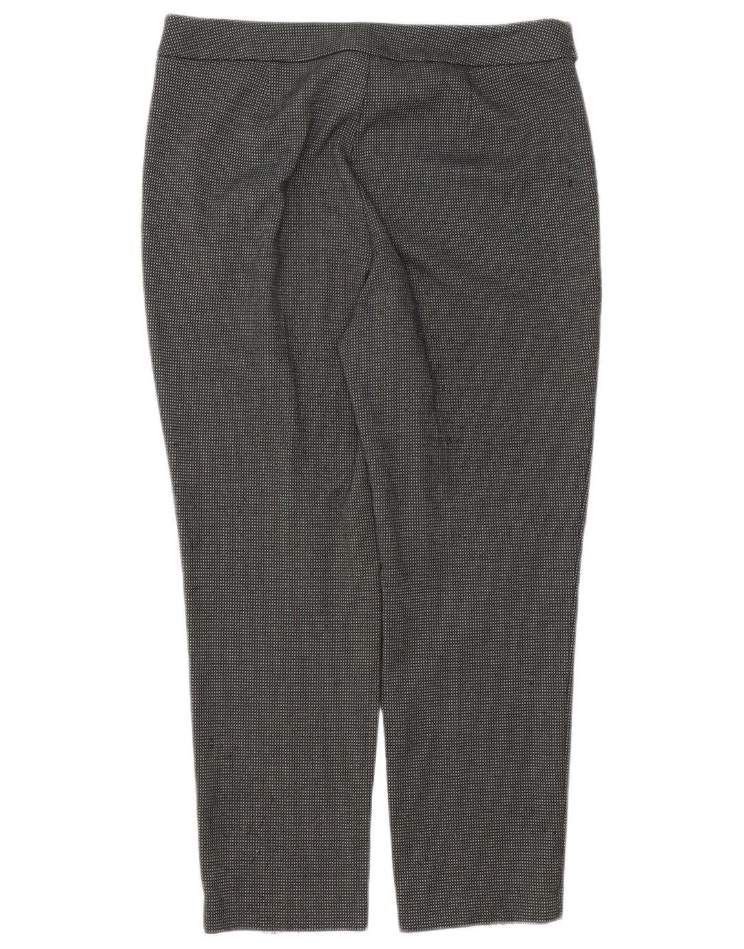 Pantaloni da abito corti da donna Marks & Spencer UK 12 medi W34 L26 quadri grigi