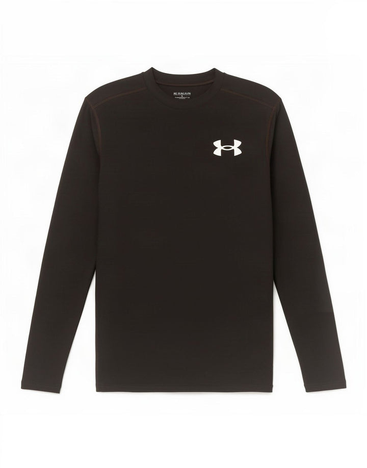 Under Armour Mens Heat Gear Top manica lunga piccolo poliestere nero