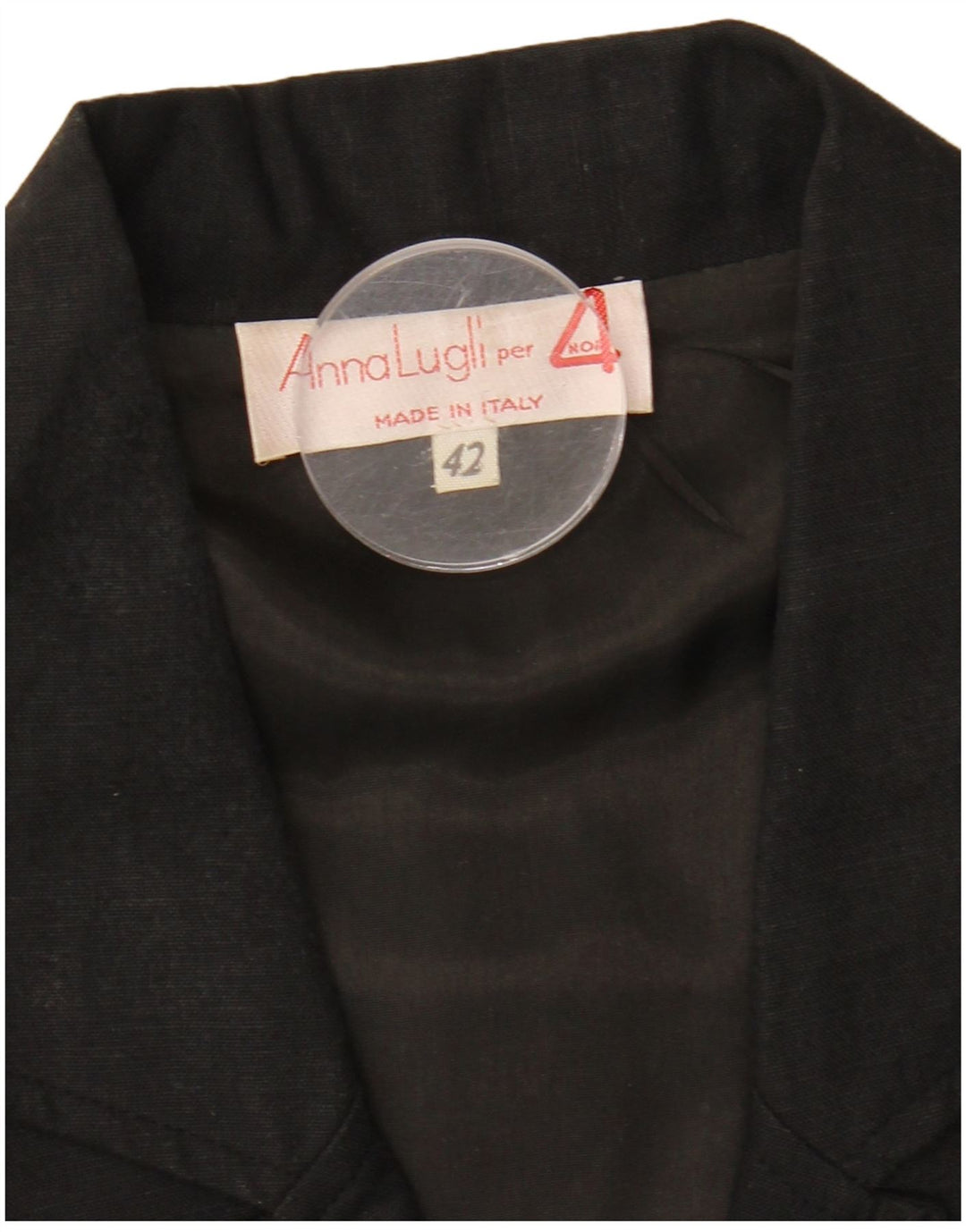 Giacca Blazer Doppiopetto Donna Anna Lugli IT 42 Medio Nero Floreale