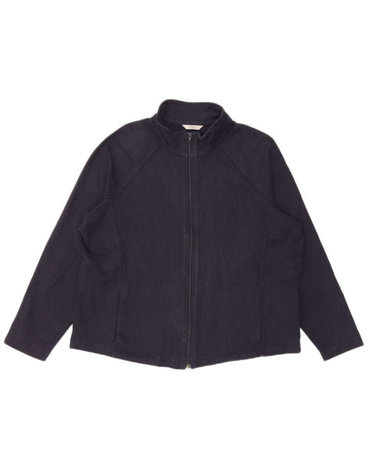 Giacca da ginnastica da donna Marks & Spencer UK 20 2XL Blu navy