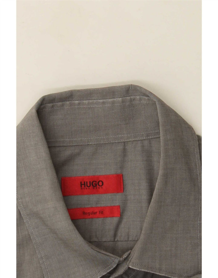 Camicia Hugo Boss da uomo vestibilità regolare grande grigia