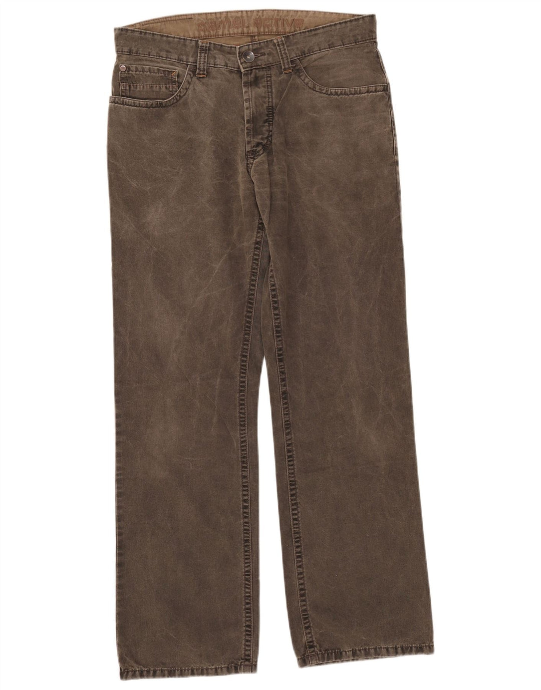 Jeans dritti da uomo Camel Active W33 L32 cotone kaki