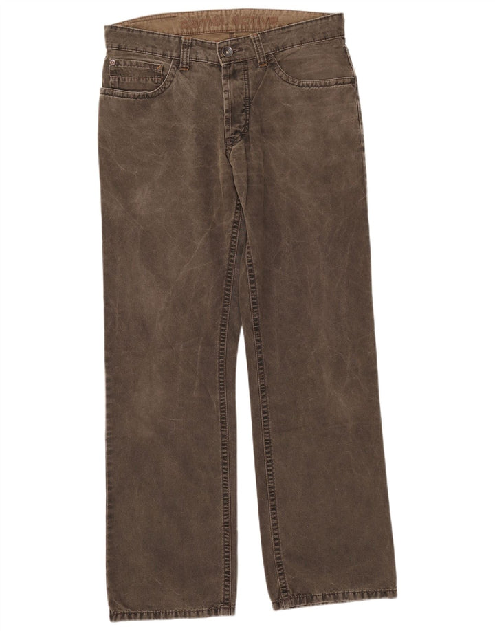 Jeans dritti da uomo Camel Active W33 L32 cotone kaki