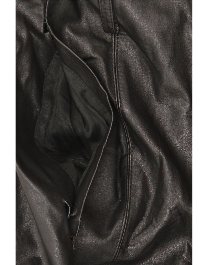 Cappotto in pelle da donna Klima UK 10 piccolo nero