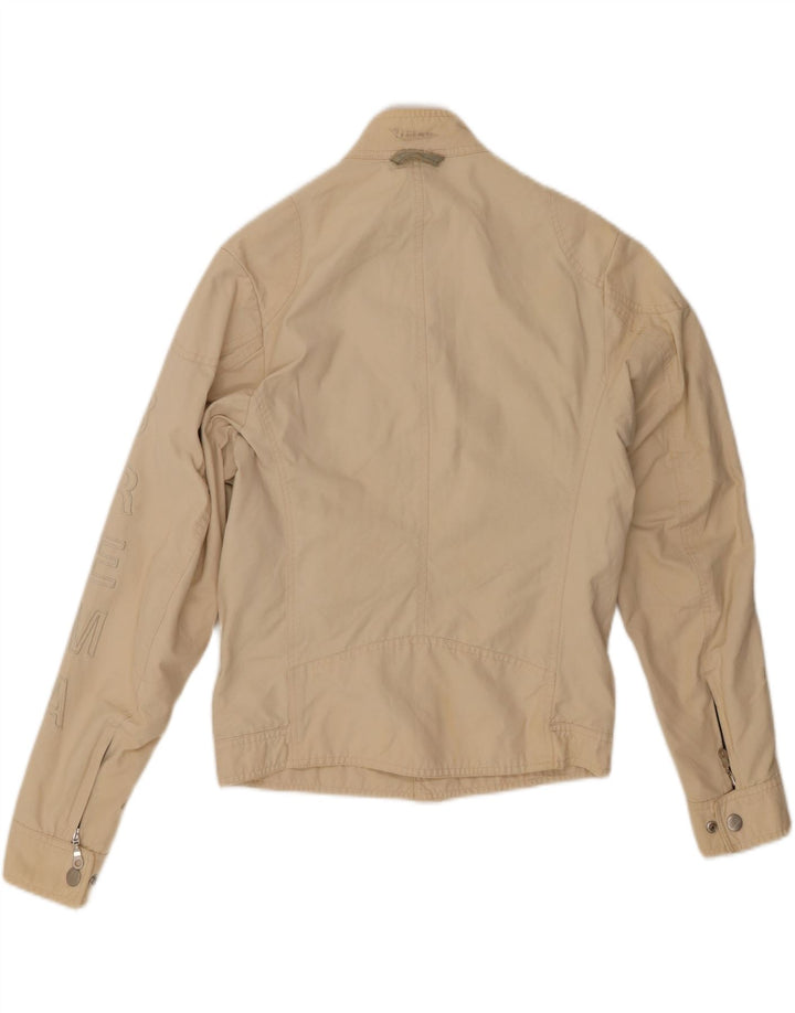 BREMA Mens Graphic Bomber Jacket IT 48 Medium Beige Vintage Brema and Second-Hand Brema from Messina Hembry 
