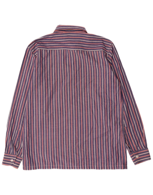 Camicia da uomo dalla vestibilità classica Pierre Cardin taglia 38/40 a righe viola medie