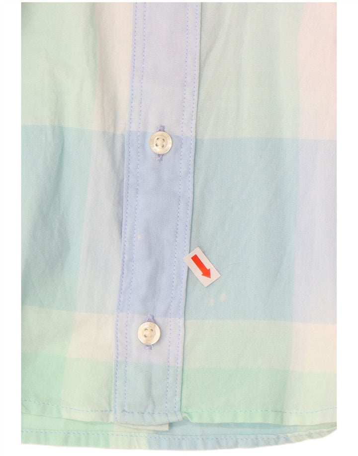 Camicia LEE da uomo a maniche corte vestibilità regolare in cotone a quadri multicolore medio