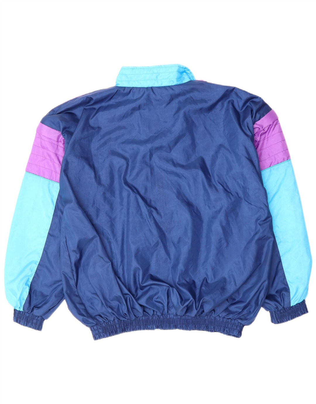 Giacca da tuta da uomo VINTAGE XL in nylon color block blu