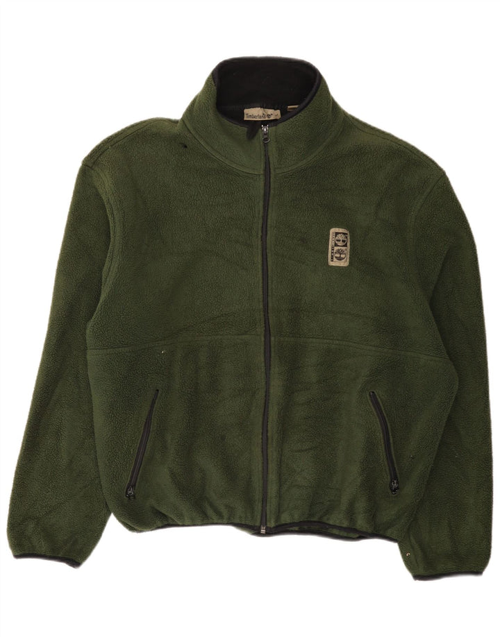 Giacca in pile da uomo Timberland UK 40 Large Verde Poliestere