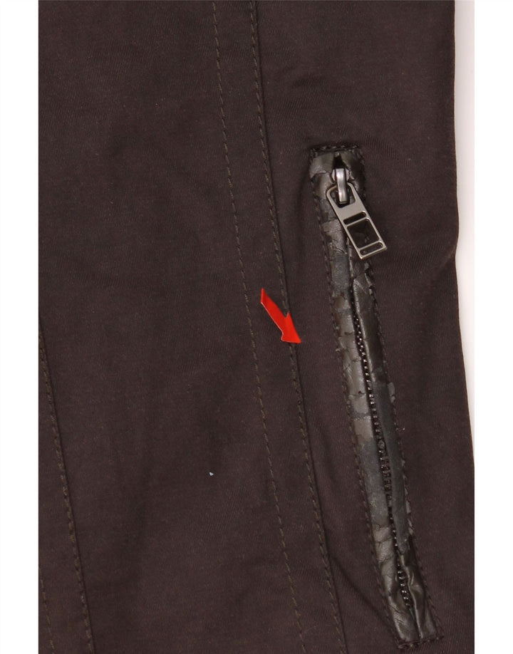 Giubbotto bomber da uomo Zara UK 40 grande cotone marrone