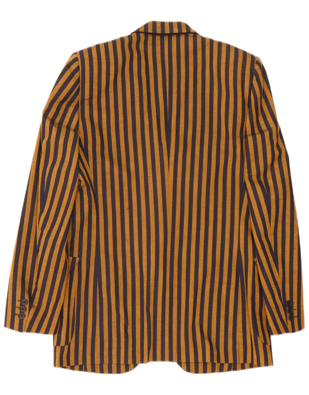Giacca blazer da uomo a 2 bottoni Mabro UK 38 Cotone gessato marrone medio