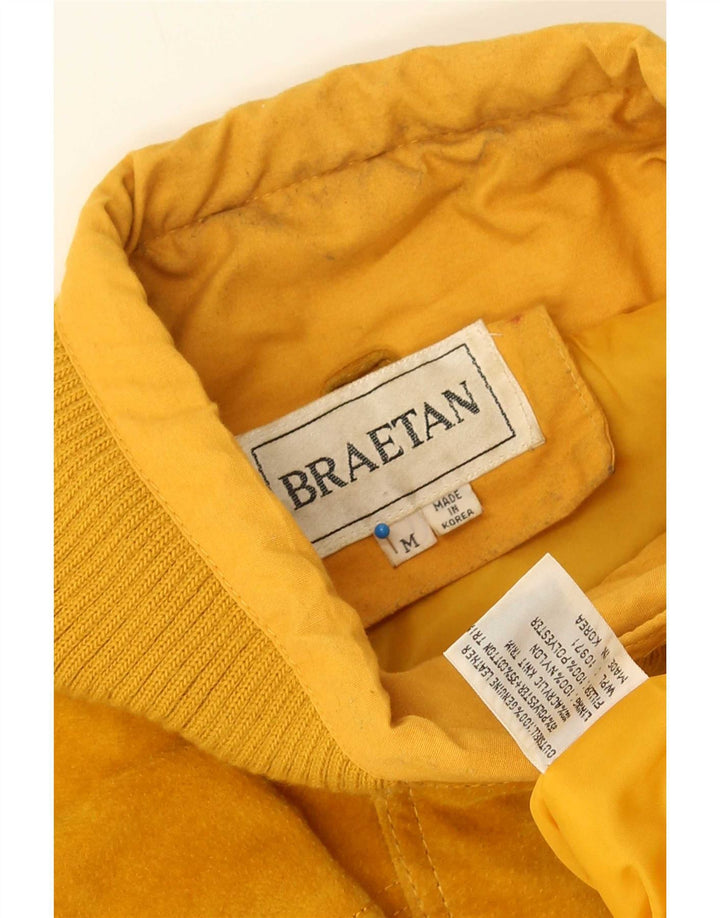 Giacca in pelle da uomo Braetan UK 38 Giallo medio
