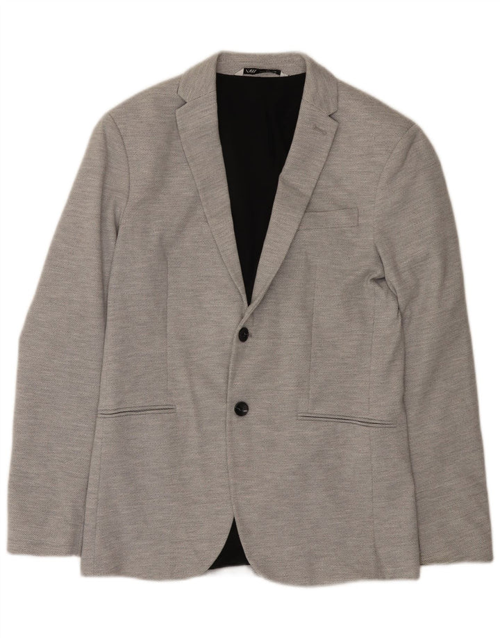 Giacca blazer da uomo a 2 bottoni Zara UK 38 Grigio medio
