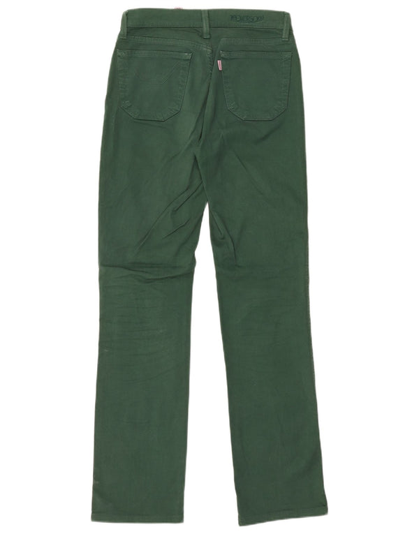 Jeans dritti da donna JECKERSON W26 L30 cotone verde