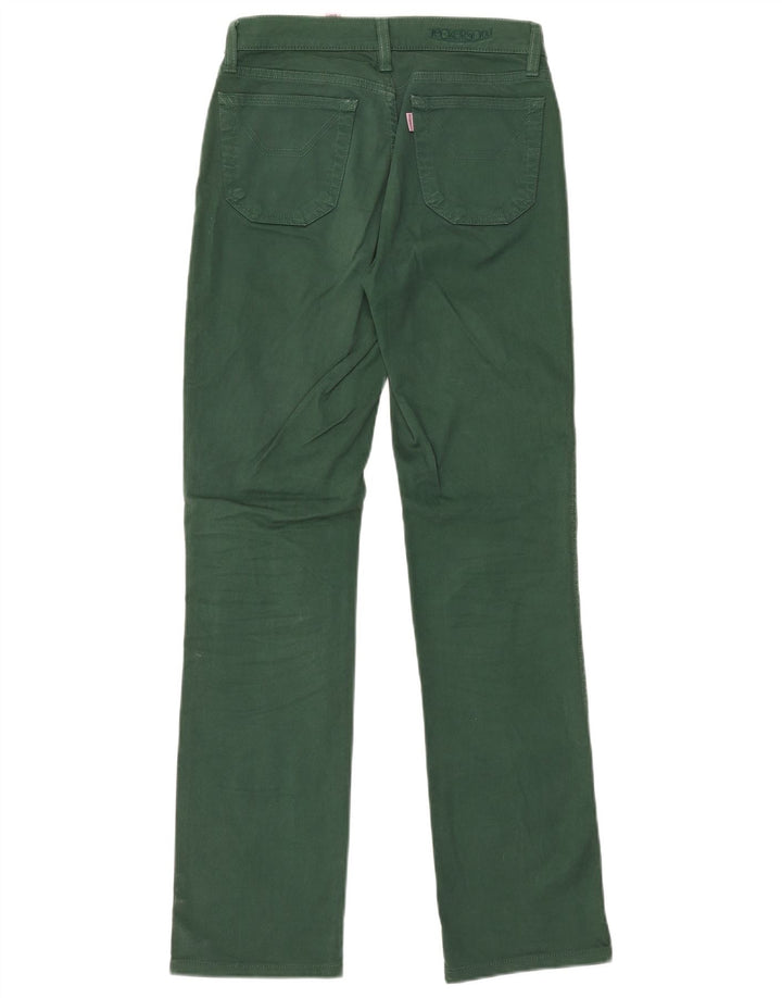 Jeans dritti da donna JECKERSON W26 L30 cotone verde