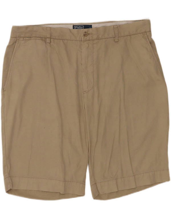 Pantaloncini chino da uomo Polo Ralph Lauren W36 grandi in cotone beige
