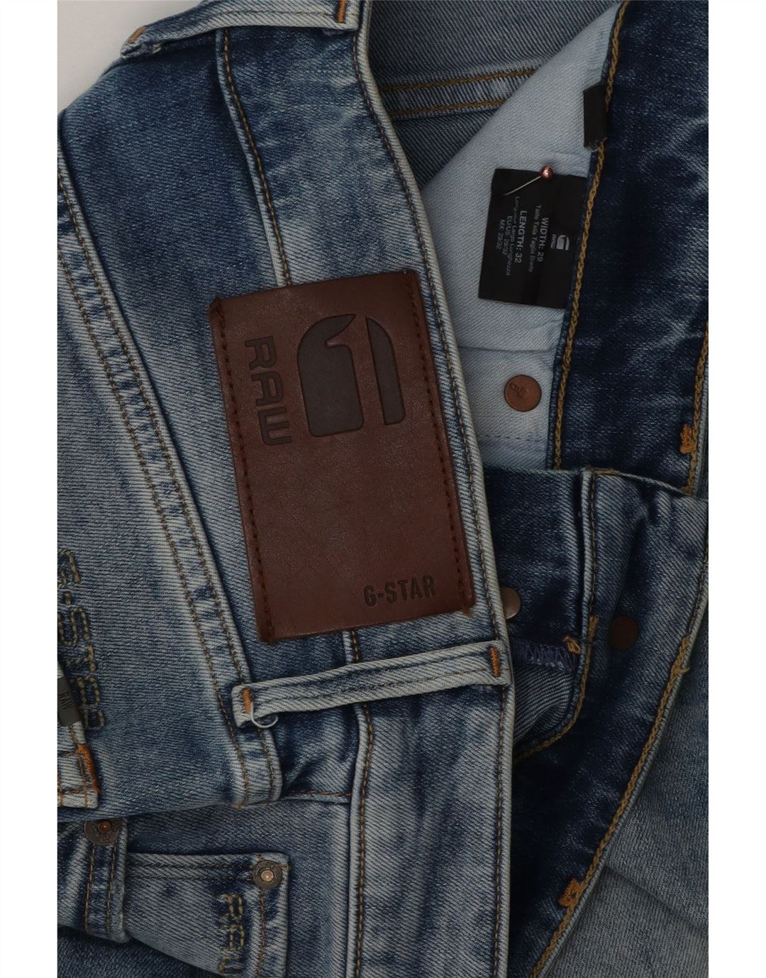 Jeans slim da uomo G-Star 3301 W29 L29 cotone blu