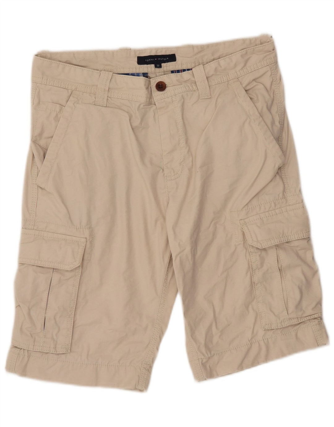 TOMMY HILFIGER Pantaloncini cargo da uomo W32 Cotone beige medio