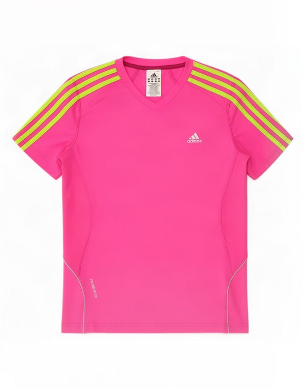 T-shirt da donna Adidas Top UK 12 poliestere rosa medio